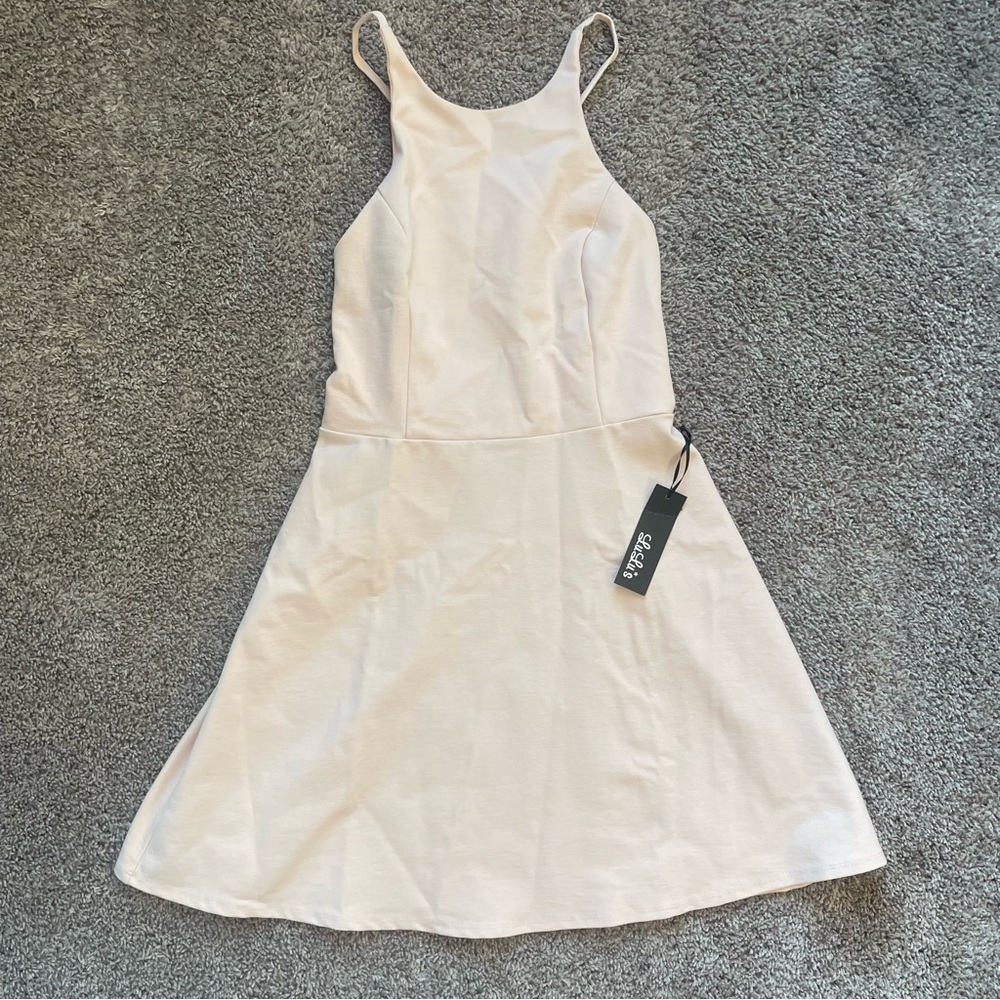 Lulu’s tank top dress size L in blush pink
